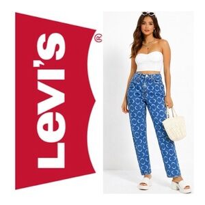 LEVI’S Super Rare Moon Print Straight Leg Jeans